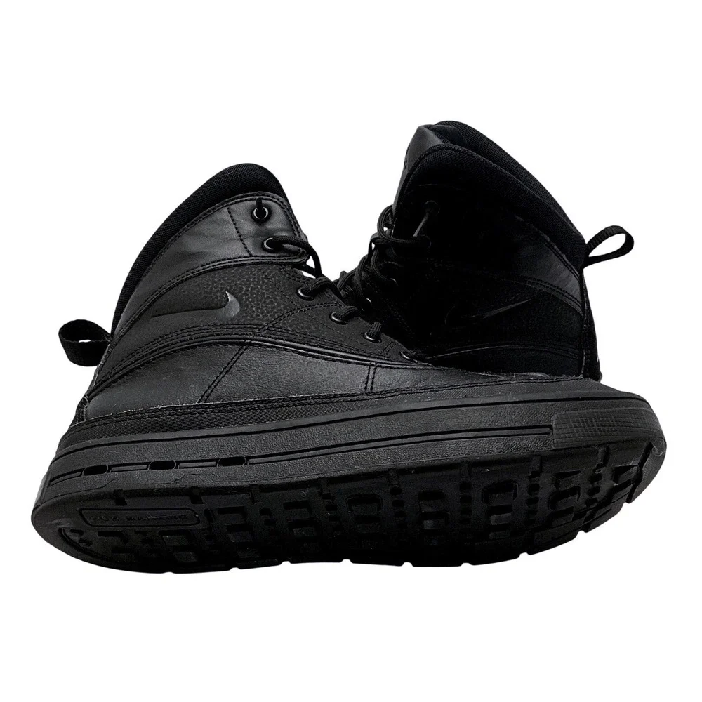 Nike ACG Woodside 2 High Triple Black Youth Outdoor Winter Hiking Boots 6.5Y